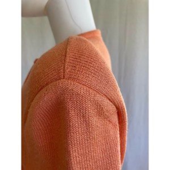 American Collection Women's Cardigan Sweater Orange Buttons Long Sleeves Size M - Picture 11 of 12